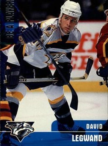 #236 David Legwand - Nashville Predators - 1999-00 Be a Player Memorabilia Hockey