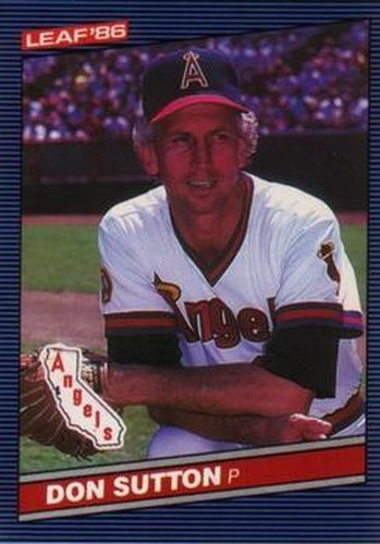 #236 Don Sutton - California Angels - 1986 Leaf Baseball