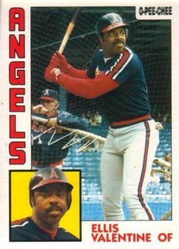 #236 Ellis Valentine - California Angels - 1984 O-Pee-Chee Baseball