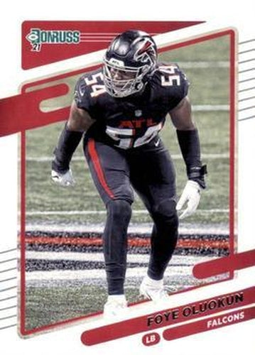 #236 Foye Oluokun - Atlanta Falcons - 2021 Donruss Football
