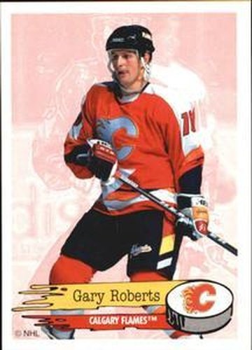 #236 Gary Roberts - Calgary Flames - 1995-96 Panini Hockey Stickers