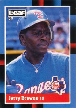 #236 Jerry Browne - Texas Rangers - 1988 Leaf Baseball