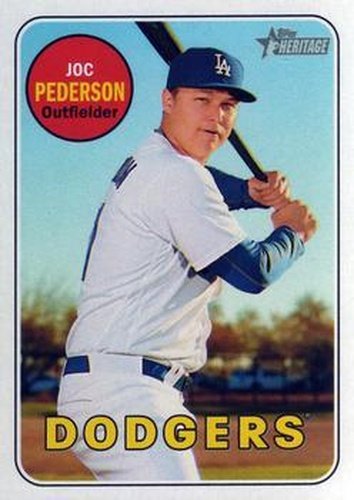 #236 Joc Pederson - Los Angeles Dodgers - 2018 Topps Heritage Baseball