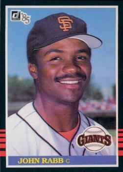 #236 John Rabb - San Francisco Giants - 1985 Donruss Baseball