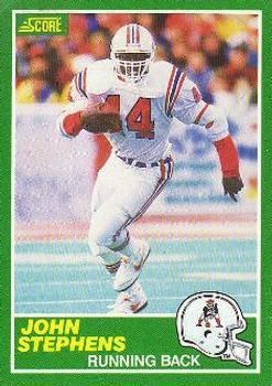 #236 John Stephens - New England Patriots - 1989 Score Football