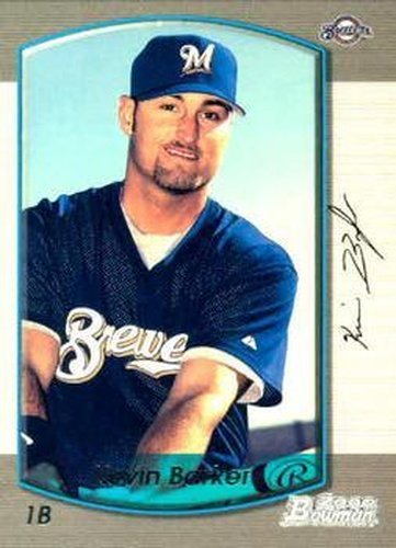 #236 Kevin Barker - Milwaukee Brewers - 2000 Bowman Baseball