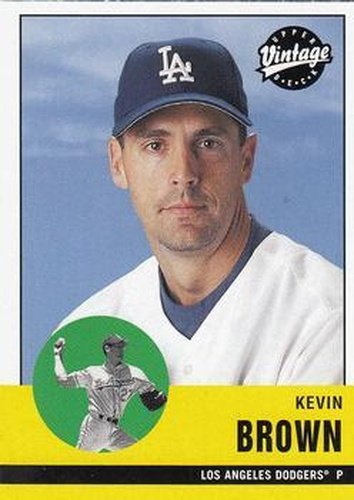 #236 Kevin Brown - Los Angeles Dodgers - 2001 Upper Deck Vintage Baseball