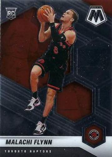 #236 Malachi Flynn - Toronto Raptors - 2020-21 Panini Mosaic Basketball