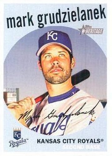 #236 Mark Grudzielanek - Kansas City Royals - 2008 Topps Heritage Baseball