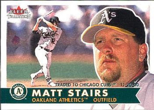 #236 Matt Stairs - Chicago Cubs - 2001 Fleer Tradition Baseball