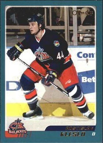 #236 Rostislav Klesla - Columbus Blue Jackets - 2003-04 O-Pee-Chee Hockey