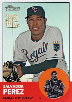 #236 Salvador Perez - Kansas City Royals - 2012 Topps Heritage Baseball