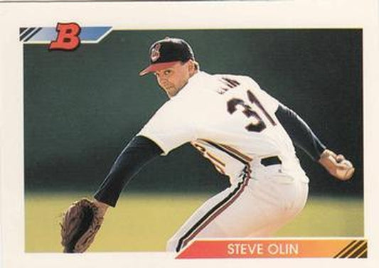 #236 Steve Olin - Cleveland Indians - 1992 Bowman Baseball