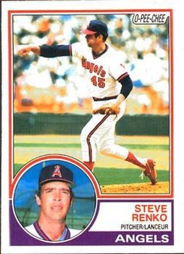 #236 Steve Renko - California Angels - 1983 O-Pee-Chee Baseball