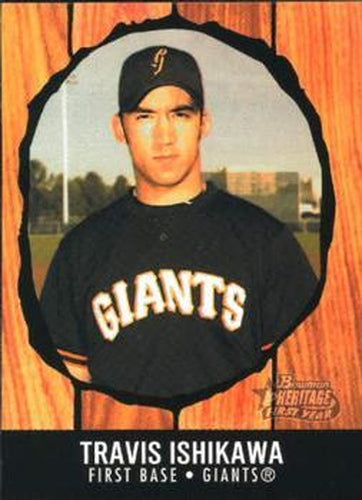 #236 Travis Ishikawa - San Francisco Giants - 2003 Bowman Heritage Baseball