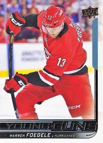 #236 Warren Foegele - Carolina Hurricanes - 2018-19 Upper Deck Hockey