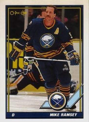 #236 Mike Ramsey - Buffalo Sabres - 1991-92 O-Pee-Chee Hockey