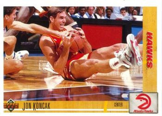 #236 Jon Koncak - Atlanta Hawks - 1991-92 Upper Deck Basketball