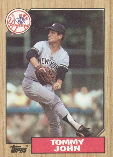 #236 Tommy John - New York Yankees - 1987 Topps Baseball