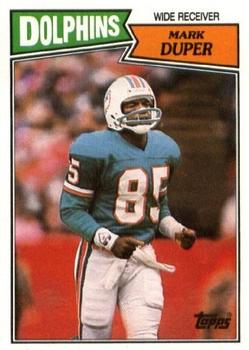 #236 Mark Duper - Miami Dolphins - 1987 Topps Football