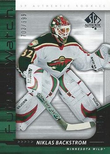 #236 Niklas Backstrom - Minnesota Wild - 2006-07 SP Authentic Hockey