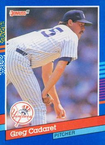 #236 Greg Cadaret - New York Yankees - 1991 Donruss Baseball