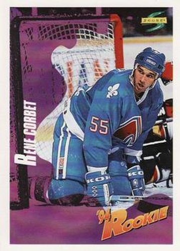 #236 Rene Corbet - Quebec Nordiques - 1994-95 Score Hockey