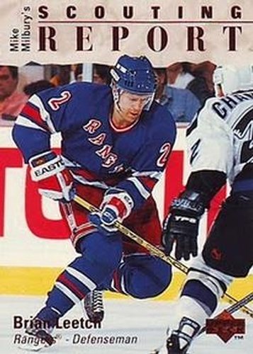 #236 Brian Leetch - New York Rangers - 1995-96 Upper Deck Hockey
