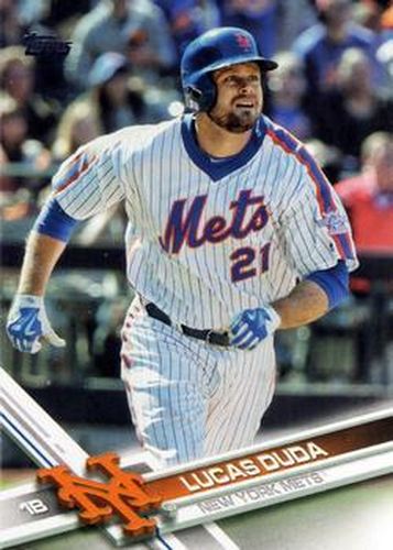 #236b Lucas Duda - New York Mets - 2017 Topps Baseball