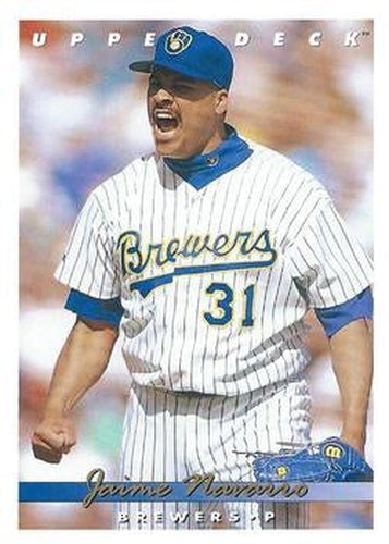 #237 Jaime Navarro - Milwaukee Brewers - 1993 Upper Deck Baseball