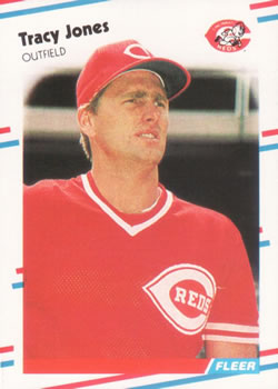 #237 Tracy Jones - Cincinnati Reds - 1988 Fleer Baseball