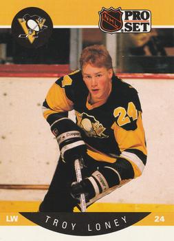 #237 Troy Loney - Pittsburgh Penguins - 1990-91 Pro Set Hockey
