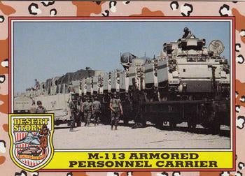 #237 M-113 Armored Personnel Carrier - 1991 Topps Desert Storm