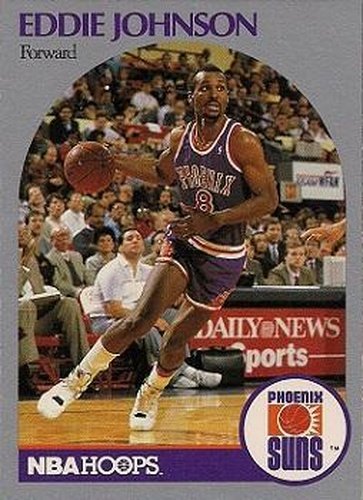 #237 Eddie Johnson - Phoenix Suns - 1990-91 Hoops Basketball