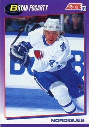 #237 Bryan Fogarty - Quebec Nordiques - 1991-92 Score American Hockey