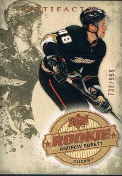 #237 Andrew Ebbett - Anaheim Ducks - 2008-09 Upper Deck Artifacts Hockey