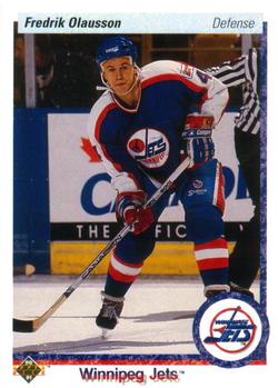 #237 Fredrik Olausson - Winnipeg Jets - 1990-91 Upper Deck Hockey