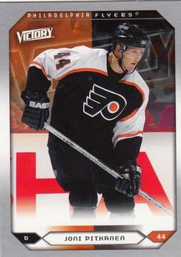 #237 Joni Pitkanen - Philadelphia Flyers - 2005-06 Upper Deck Victory Hockey