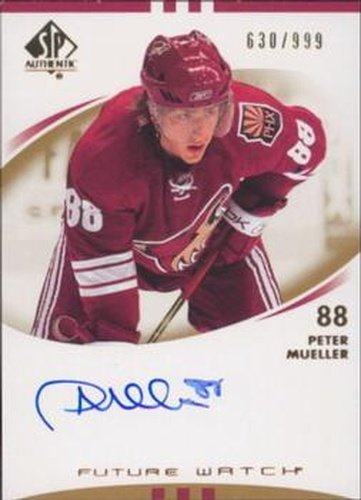 #237 Peter Mueller - Phoenix Coyotes - 2007-08 SP Authentic Hockey