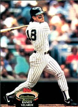 #237 Randy Velarde - New York Yankees - 1992 Stadium Club Baseball