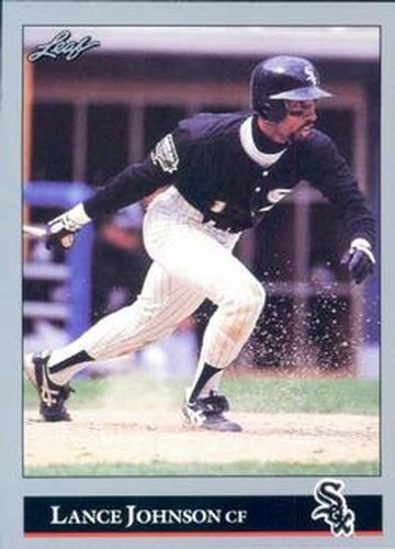 #237 Lance Johnson - Chicago White Sox - 1992 Leaf Baseball