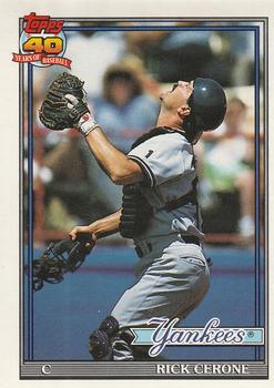 #237 Rick Cerone - New York Yankees - 1991 O-Pee-Chee Baseball