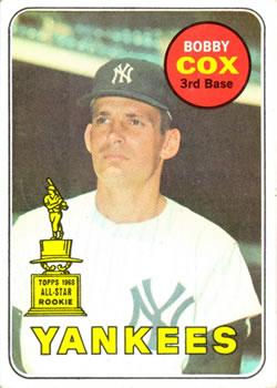#237 Bobby Cox - New York Yankees - 1969 Topps Baseball