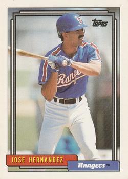 #237 Jose Hernandez - Texas Rangers - 1992 Topps Baseball