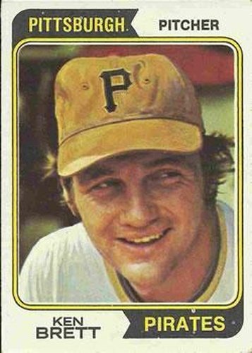 #237 Ken Brett - Pittsburgh Pirates - 1974 Topps Baseball