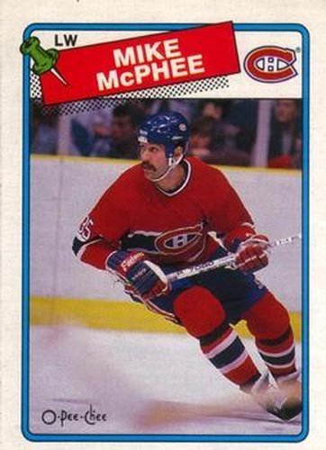 #237 Mike McPhee - Montreal Canadiens - 1988-89 O-Pee-Chee Hockey