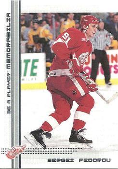 #237 Sergei Fedorov - Detroit Red Wings - 2000-01 Be a Player Memorabilia Hockey