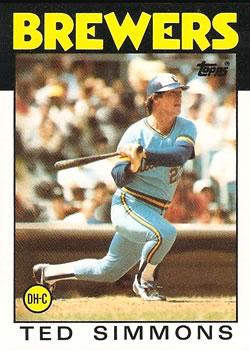#237 Ted Simmons - Milwaukee Brewers - 1986 Topps Baseball