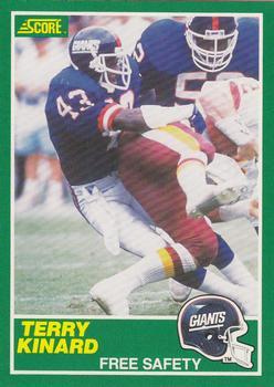 #237 Terry Kinard - New York Giants - 1989 Score Football