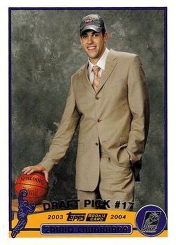#237 Zarko Cabarkapa - Phoenix Suns - 2003-04 Topps Basketball